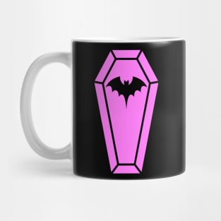 Cute Coffin in Pastel Pink Mug